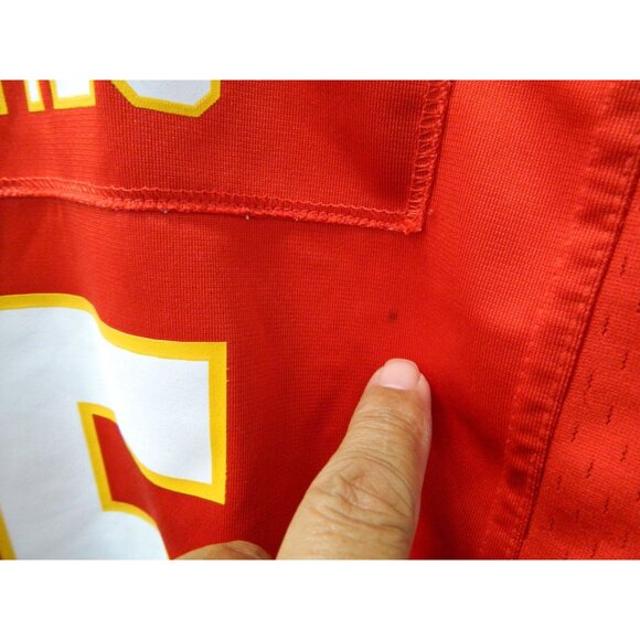 NFL Players On Field Nike Patrick Mahomes Kansas City Chiefs Lg Red Game Jersey - Picture 8 of 11